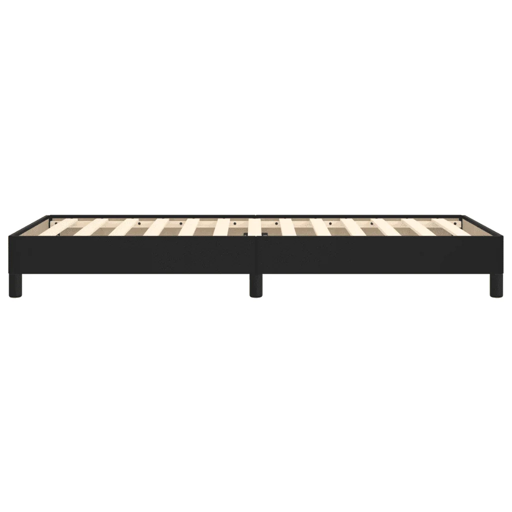 Letto singolo | Letto per adulti | Giroletto Nero 100x200 cm in Similpelle - Image 6