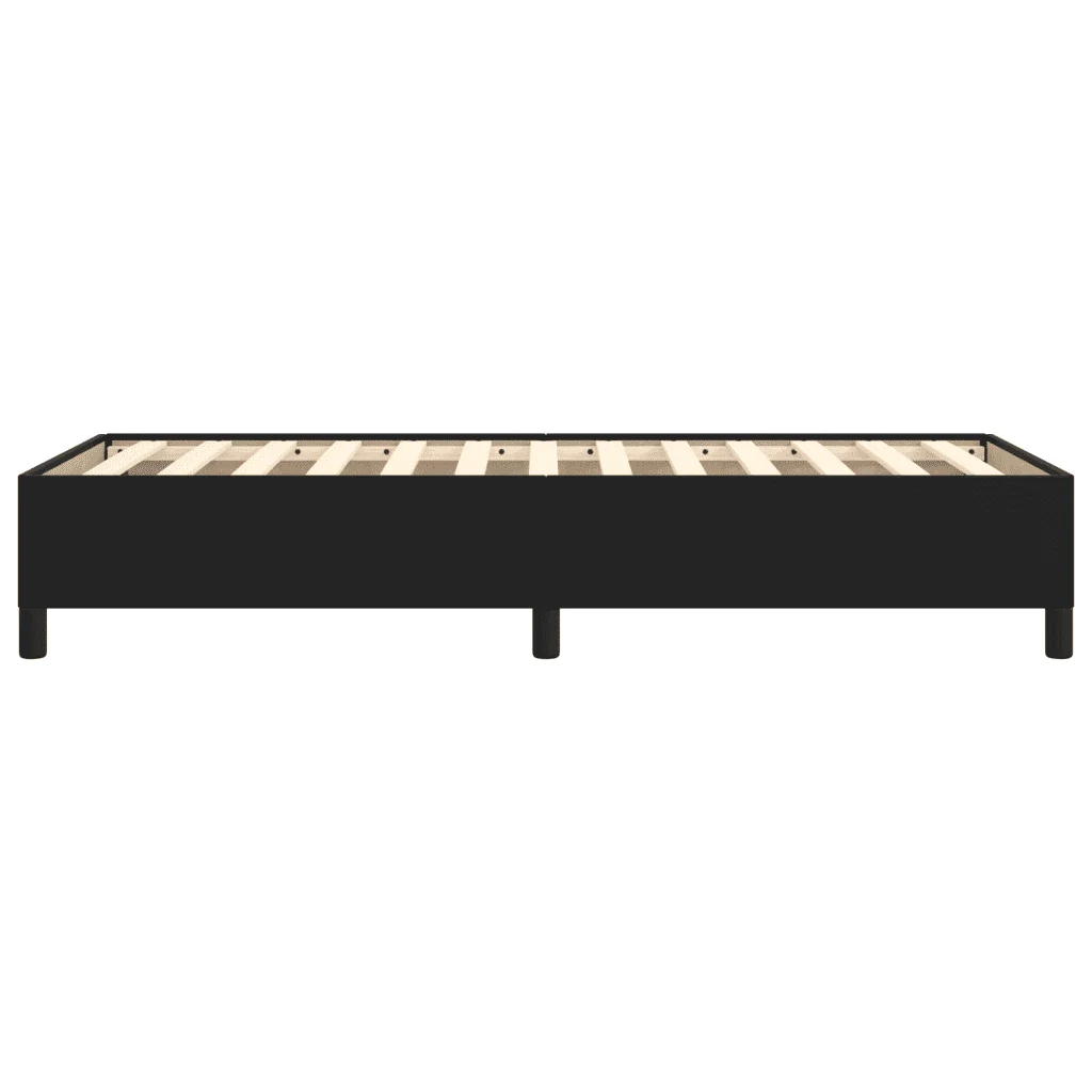 Letto singolo | Letto per adulti | Giroletto Nero 100x200 cm in Similpelle - Image 6