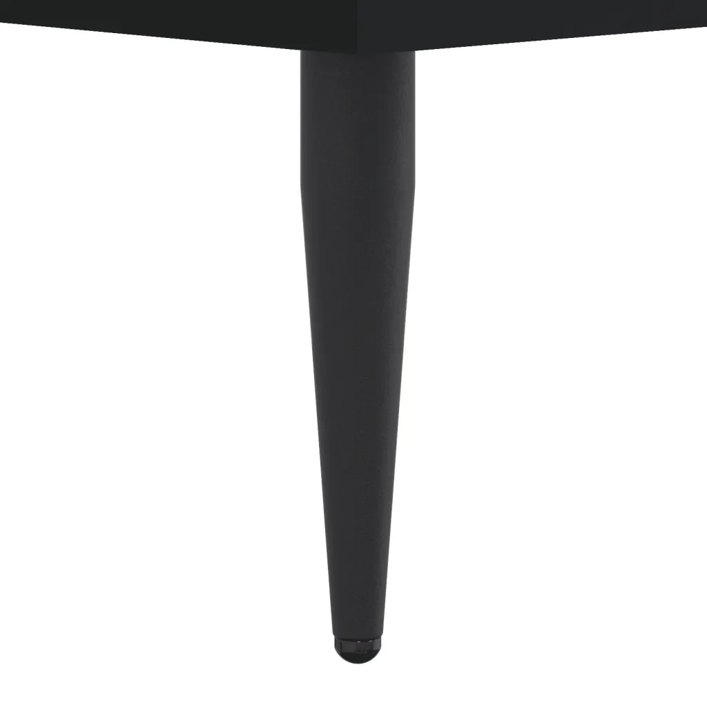 Letto singolo | Letto per adulti | Giroletto Nero 75x190 cm in Legno Multistrato - Image 8
