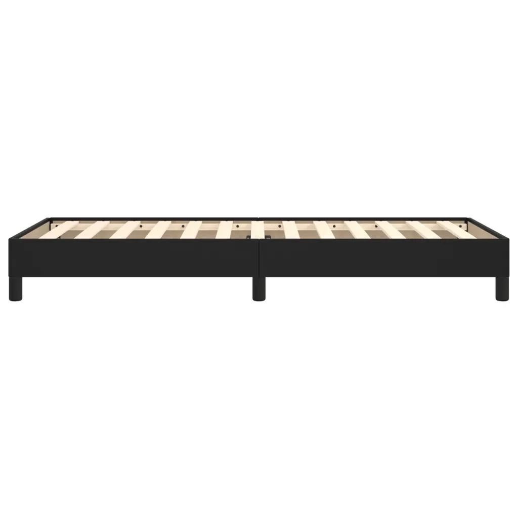 Letto singolo | Letto per adulti | Giroletto Nero 80x200 cm in Similpelle - Image 6
