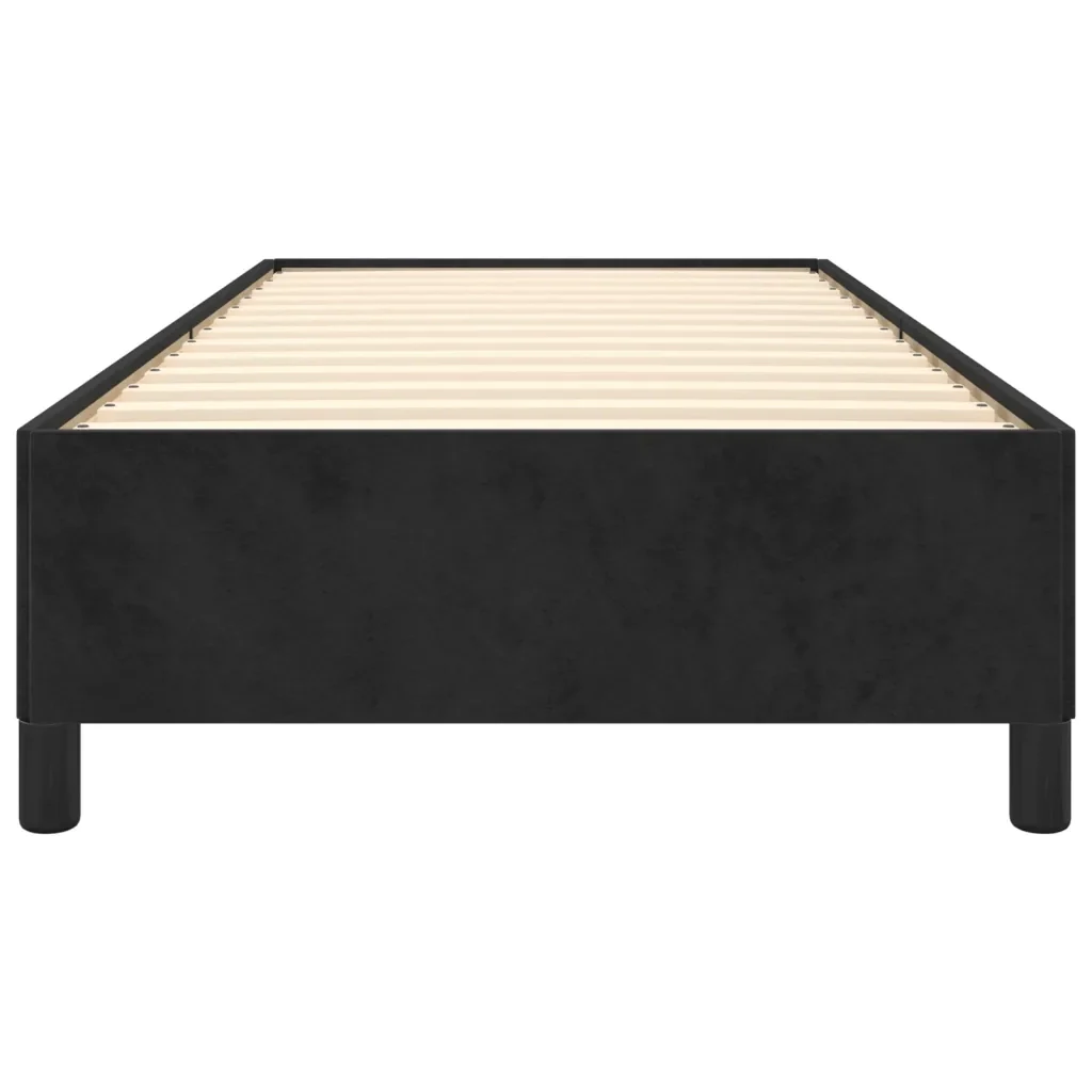Letto singolo | Letto per adulti | Giroletto Nero 80x200 cm in Velluto - Image 5