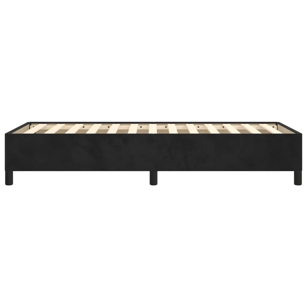 Letto singolo | Letto per adulti | Giroletto Nero 80x200 cm in Velluto - Image 6