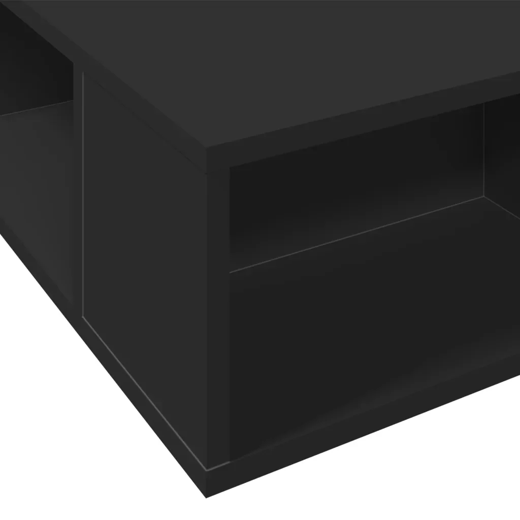 Letto singolo | Letto per adulti | Giroletto Nero 90x190 cm in Legno Multistrato - Image 7