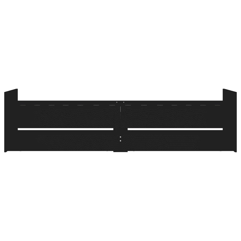 Letto singolo | Letto per adulti | Giroletto Nero con Cassetti 75x190 cm Small Single - Image 6