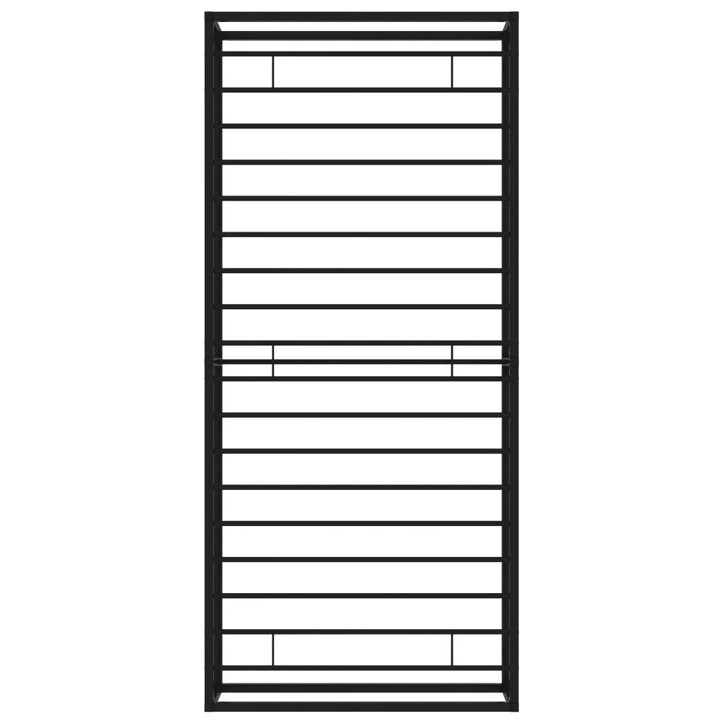 Letto singolo | Letto per adulti | Giroletto Nero in Metallo 100x200 cm - Image 6