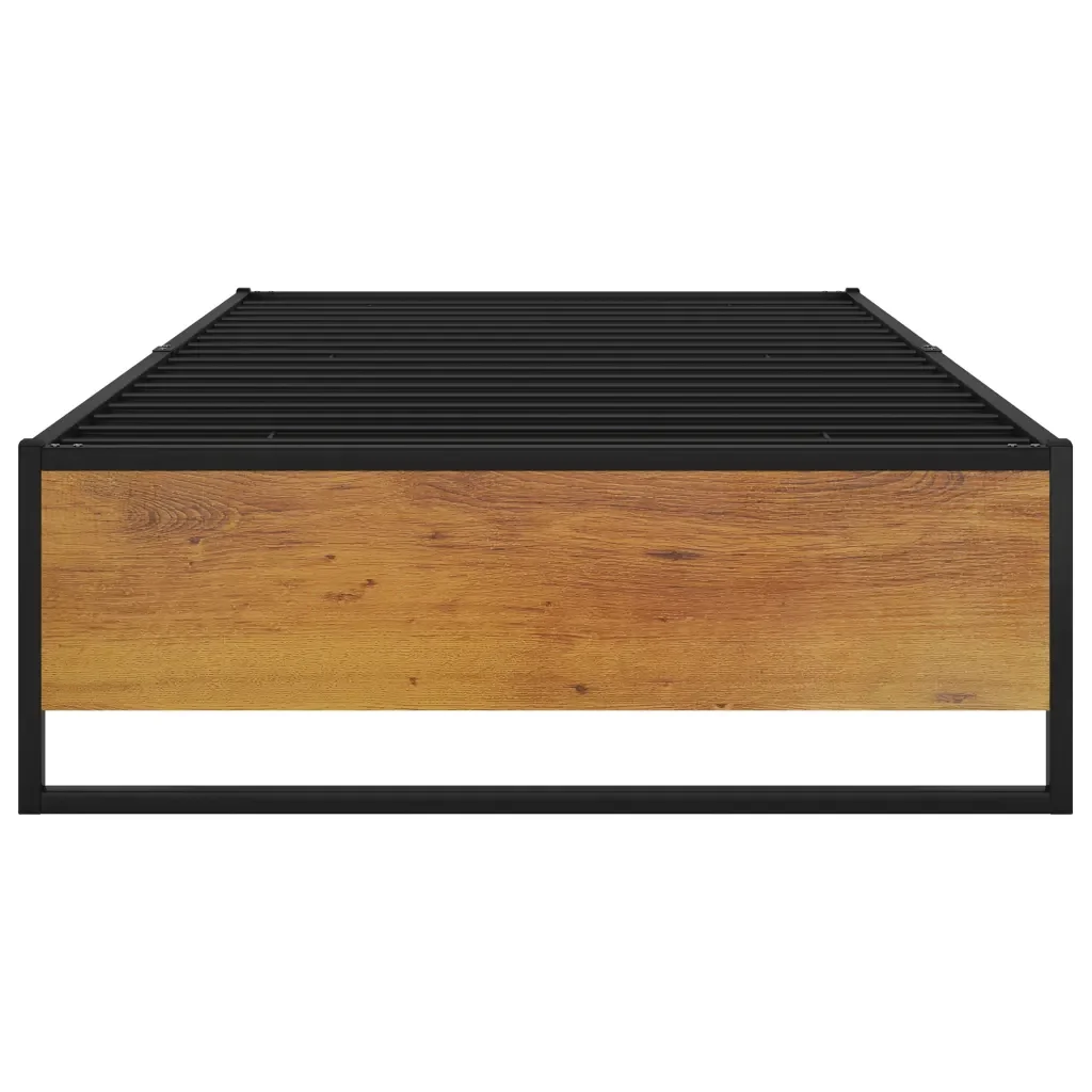 Letto singolo | Letto per adulti | Giroletto Nero in Metallo 100x200 cm - Image 3