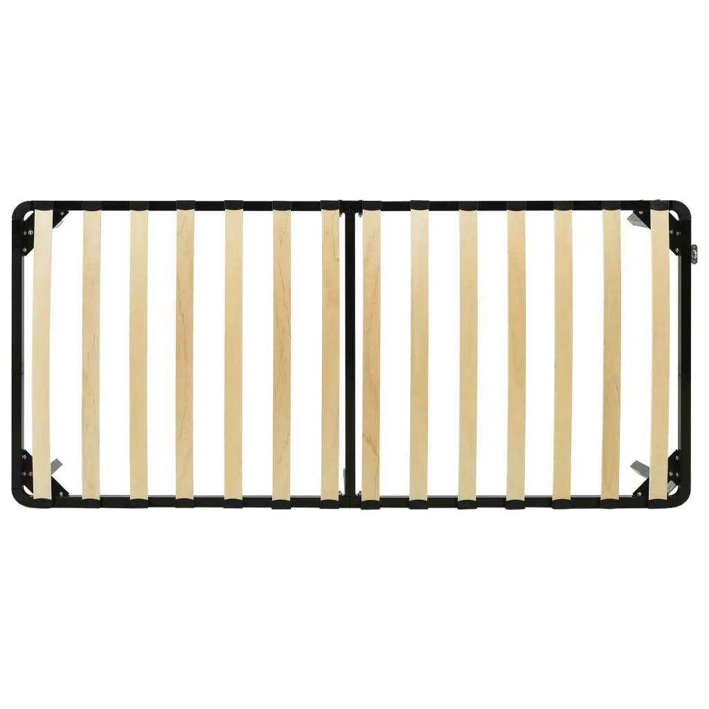 Letto singolo | Letto per adulti | Giroletto Nero in Metallo 100x200 cm - Image 5