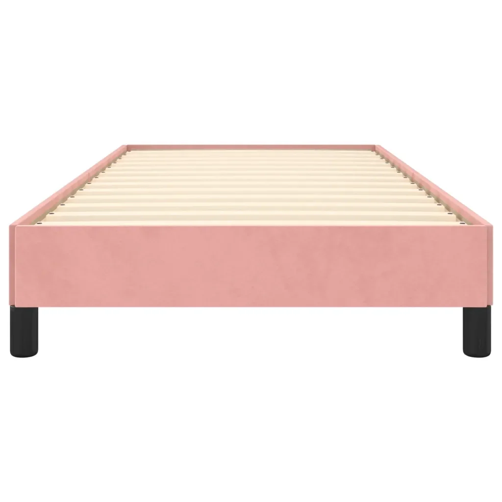 Letto singolo | Letto per adulti | Giroletto Rosa 100x200 cm in Velluto - Image 5