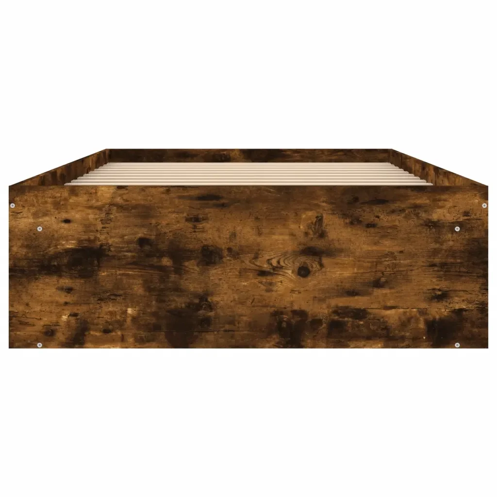Letto singolo | Letto per adulti | Giroletto Rovere Fumo 100x200 cm - Image 6