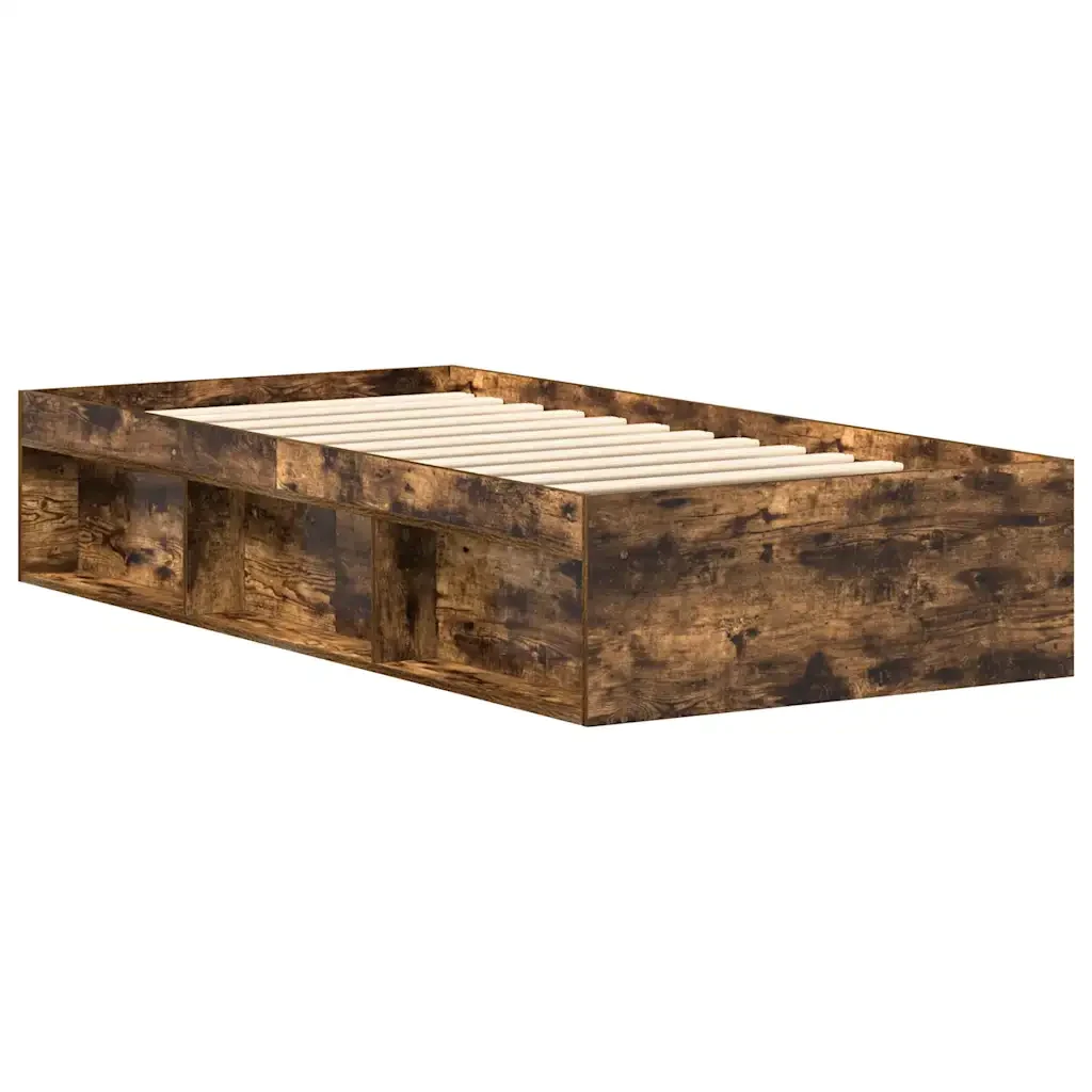 Letto singolo | Letto per adulti | Giroletto Rovere Fumo 75x190 cm Small Single - Image 7