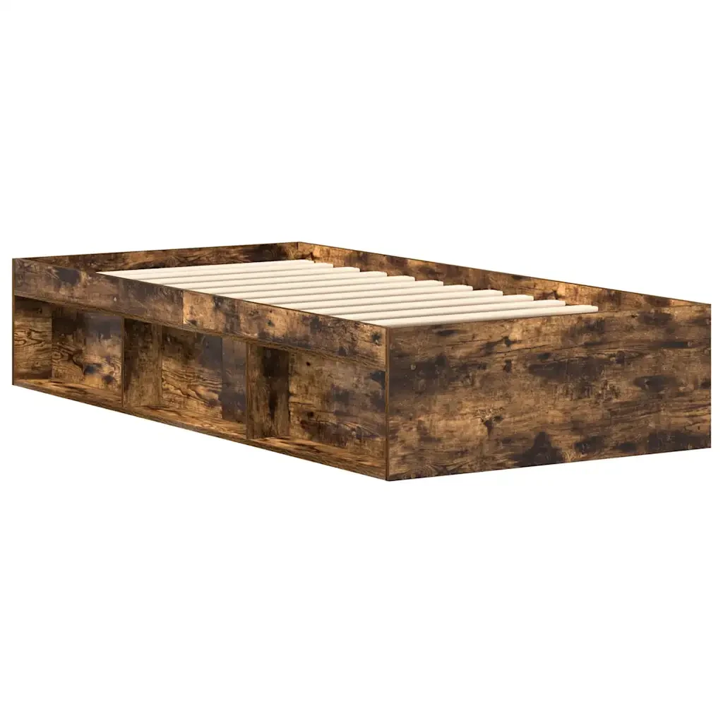 Letto singolo | Letto per adulti | Giroletto Rovere Fumo 90x190 cm - Image 7