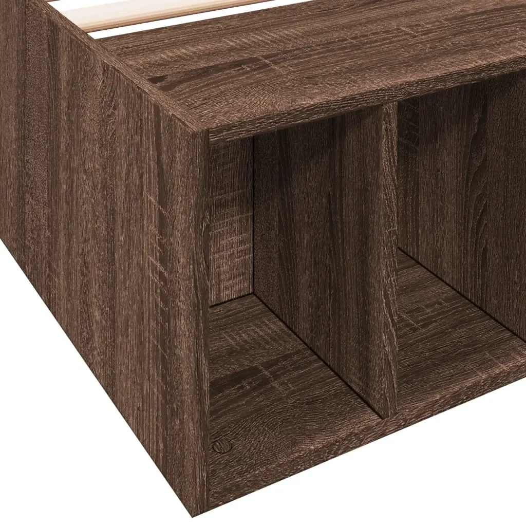 Letto singolo | Letto per adulti | Giroletto Rovere Marrone 100x200 cm in Legno Multistrato - Image 7