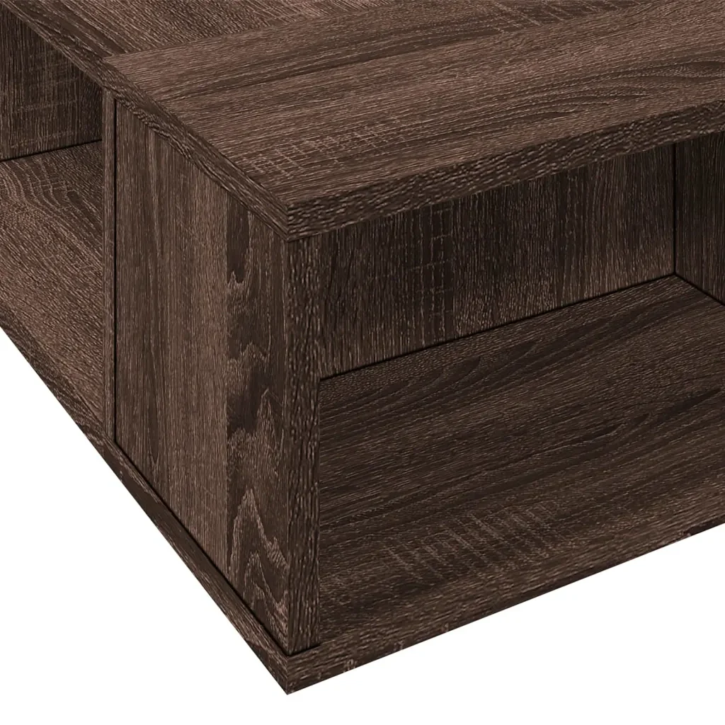 Letto singolo | Letto per adulti | Giroletto Rovere Marrone 75x190 cm in Legno Multistrato - Image 7
