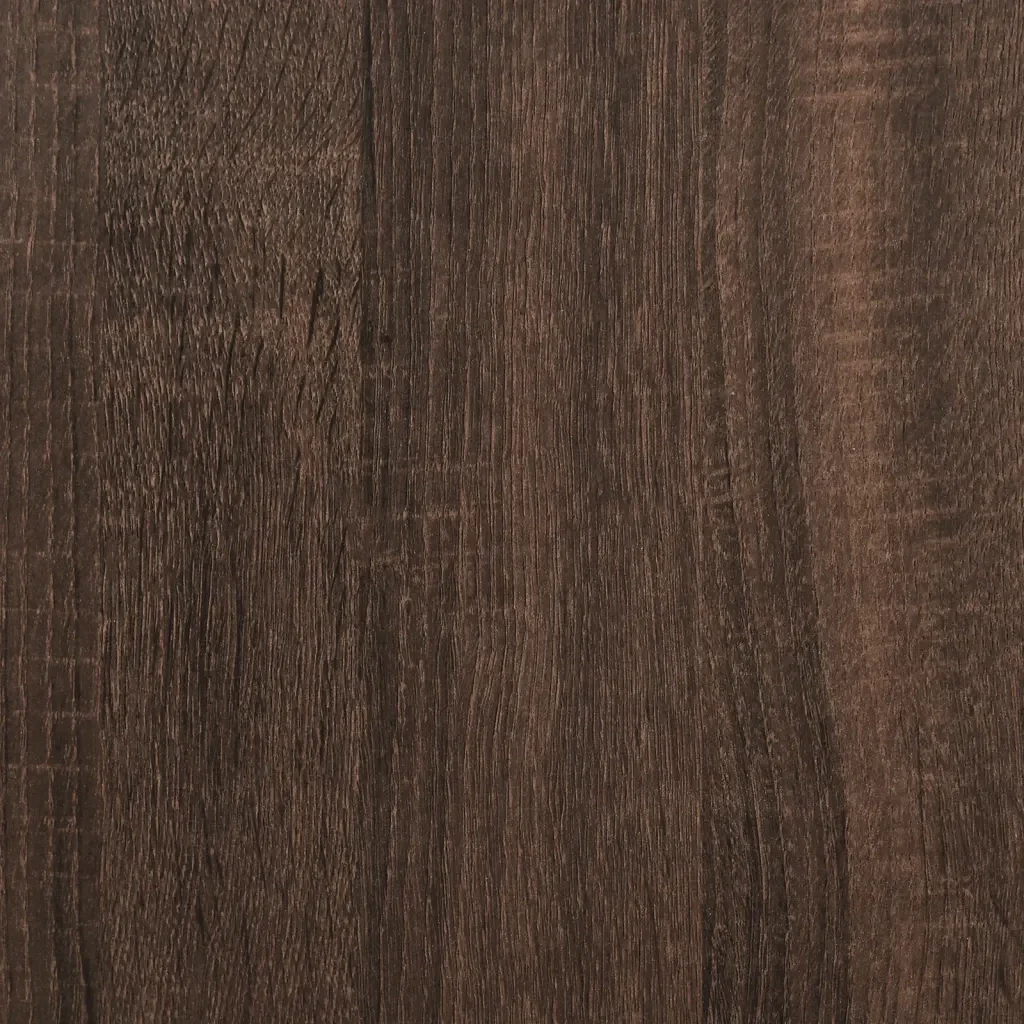 Letto singolo | Letto per adulti | Giroletto Rovere Marrone 75x190 cm Legno Multistrato e Metallo - Image 8