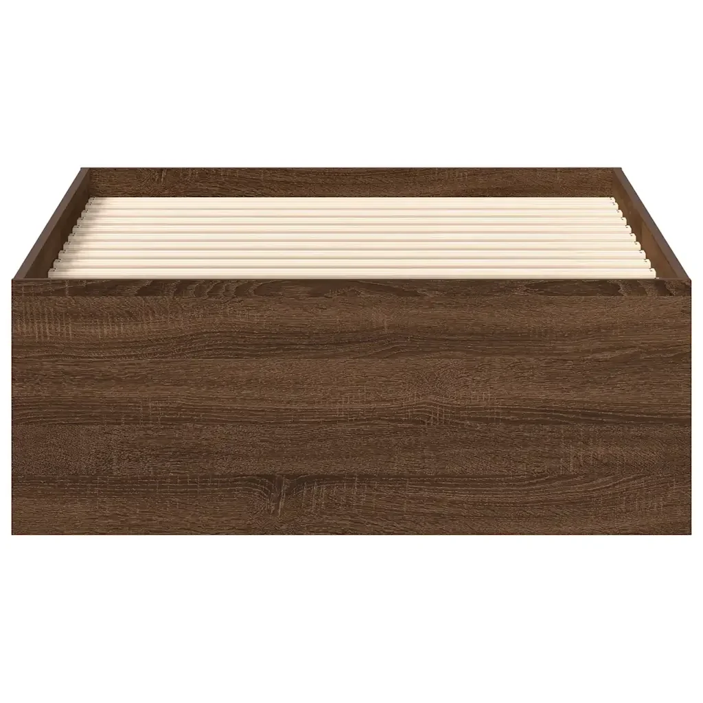 Letto singolo | Letto per adulti | Giroletto Rovere Marrone 90x200 cm - Image 5