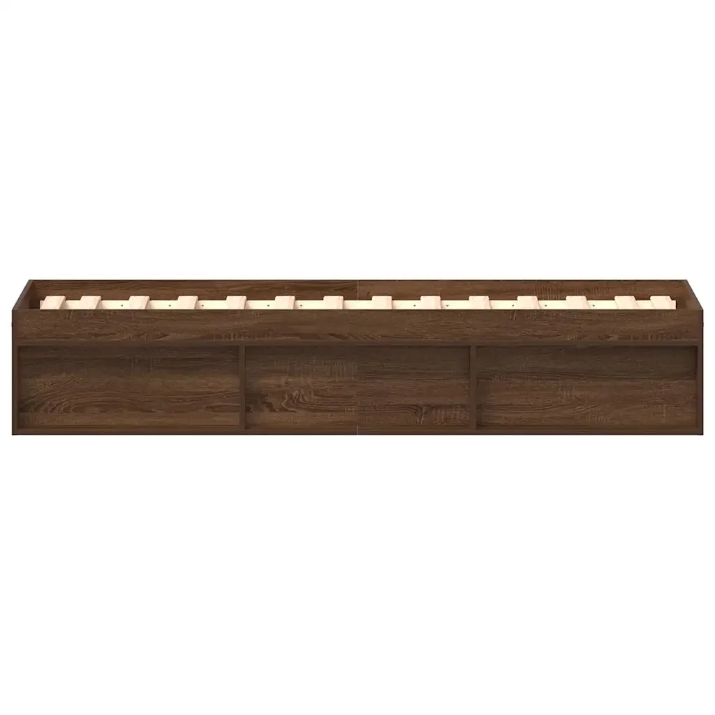 Letto singolo | Letto per adulti | Giroletto Rovere Marrone 90x200 cm - Image 6