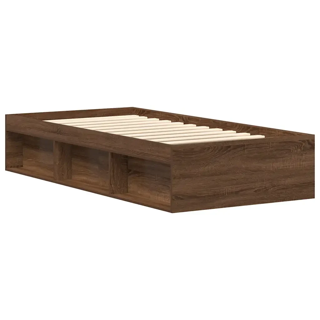 Letto singolo | Letto per adulti | Giroletto Rovere Marrone 90x200 cm - Image 7