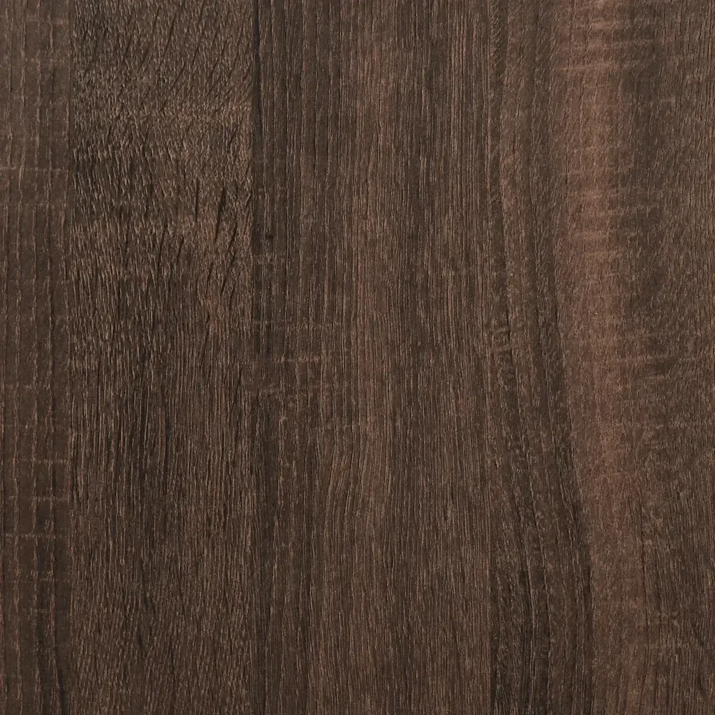 Letto singolo | Letto per adulti | Giroletto Rovere Marrone 90x200 cm Legno Multistrato e Metallo - Image 8