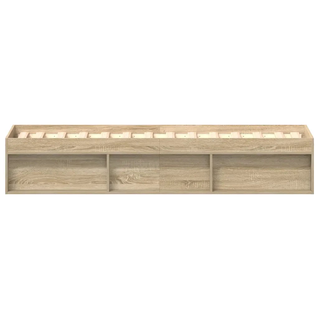 Letto singolo | Letto per adulti | Giroletto Rovere Sonoma 100x200 cm - Image 6