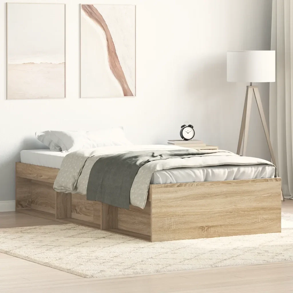 Letto singolo | Letto per adulti | Giroletto Rovere Sonoma 75x190 cm Small Single - Image 2