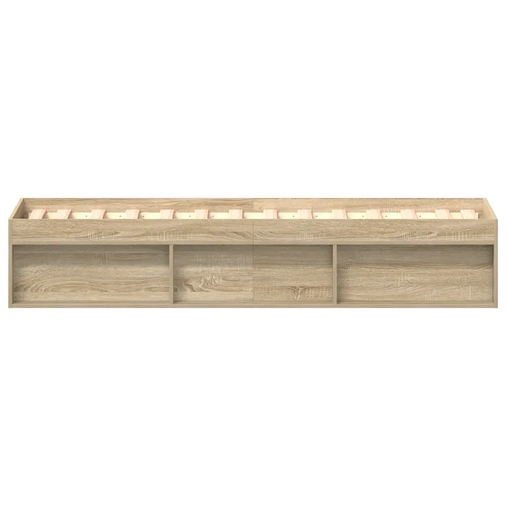 Letto singolo | Letto per adulti | Giroletto Rovere Sonoma 90x190 cm - Image 6