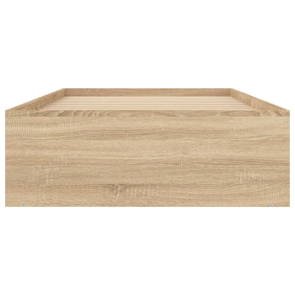 Letto singolo | Letto per adulti | Giroletto Rovere Sonoma 90x200 cm - Image 6
