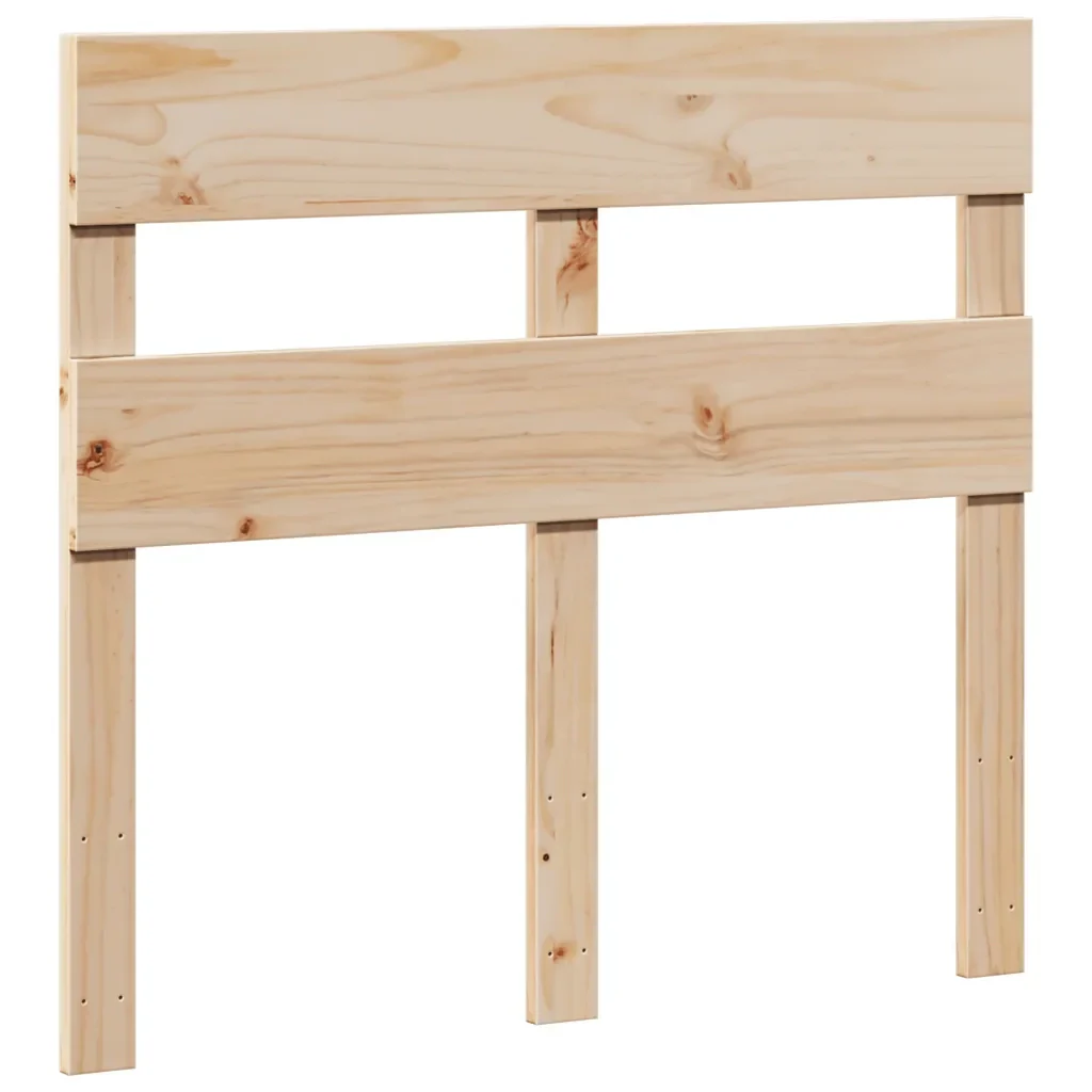 Letto singolo | Letto per adulti | Giroletto senza Materasso 100x200 cm in Legno Massello di Pino - Image 6