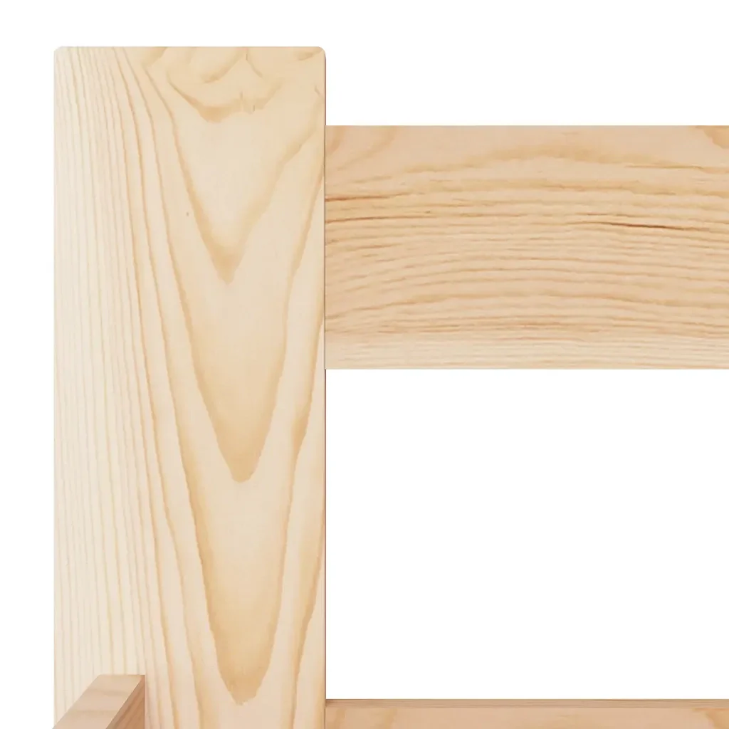 Letto singolo | Letto per adulti | Giroletto senza Materasso 100x200 cm in Legno Massello di Pino - Image 5