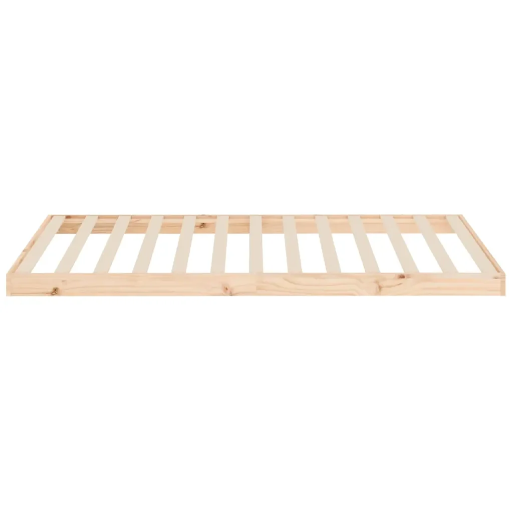Letto singolo | Letto per adulti | Giroletto senza Materasso 100x200 cm in Legno Massello di Pino - Image 6