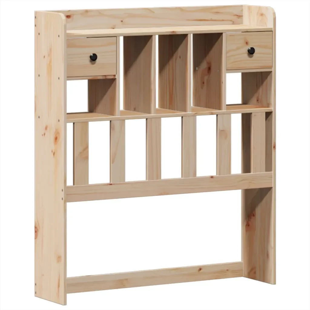 Letto singolo | Letto per adulti | Giroletto senza Materasso 75x190 cm in Legno Massello di Pino - Image 8