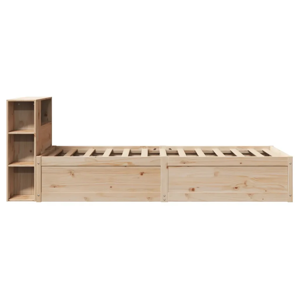 Letto singolo | Letto per adulti | Giroletto senza Materasso 75x190 cm in Legno Massello di Pino - Image 6