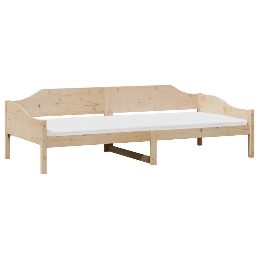 Letto singolo | Letto per adulti | Giroletto senza Materasso 80x200 cm in Legno Massello Pino - Image 3