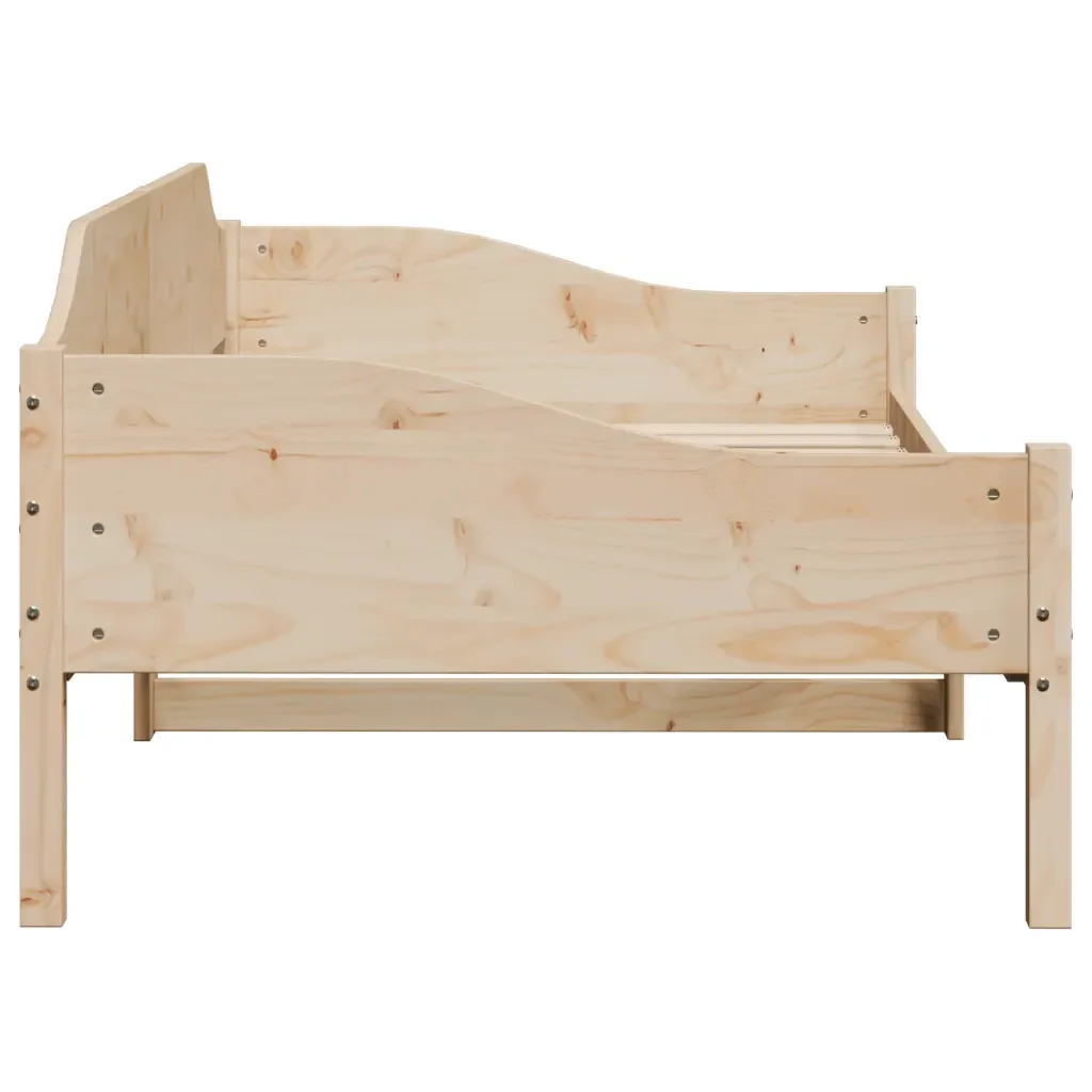 Letto singolo | Letto per adulti | Giroletto senza Materasso 80x200 cm in Legno Massello Pino - Image 6