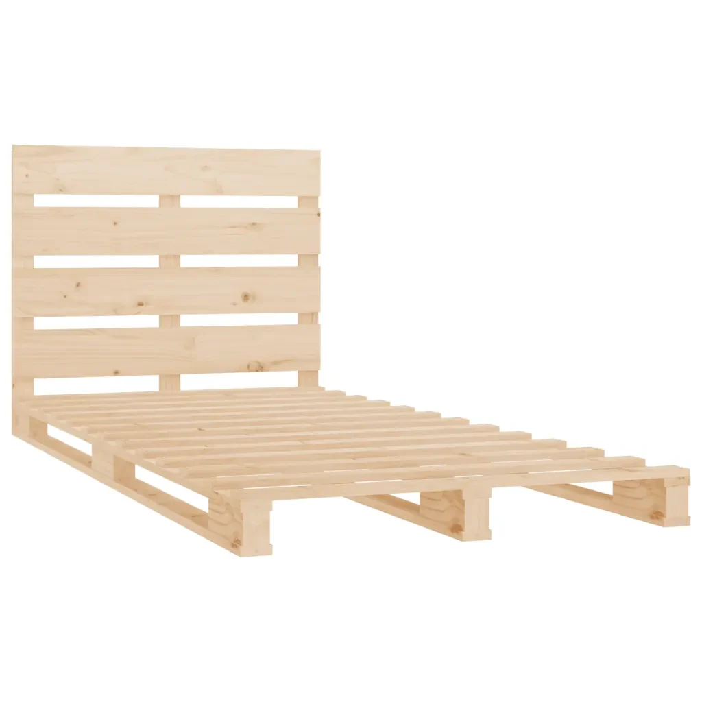Letto singolo | Letto per adulti | Giroletto senza Materasso 90x200 cm in Legno Massello di Pino - Image 5