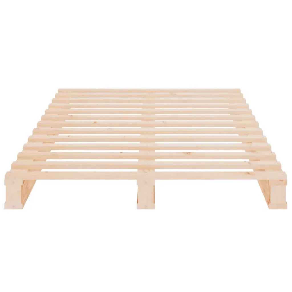 Letto singolo | Letto per adulti | Giroletto senza Materasso 90x200 cm in Legno Massello di Pino - Image 7