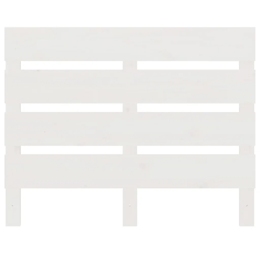 Letto singolo | Letto per adulti | Giroletto senza Materasso Bianco 75x190 Legno Massello di Pino - Image 10