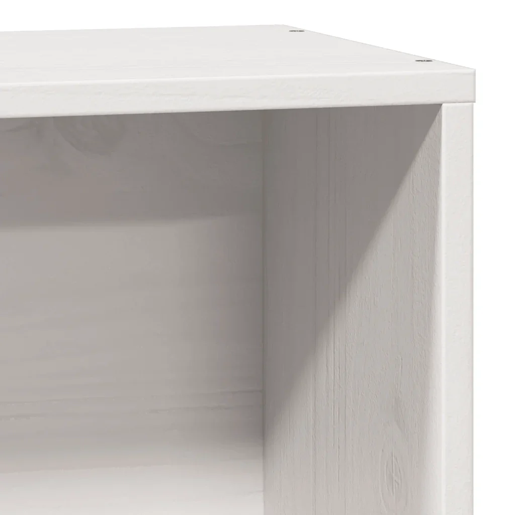 Letto singolo | Letto per adulti | Giroletto senza Materasso Bianco 75x190 Legno Massello di Pino - Image 10