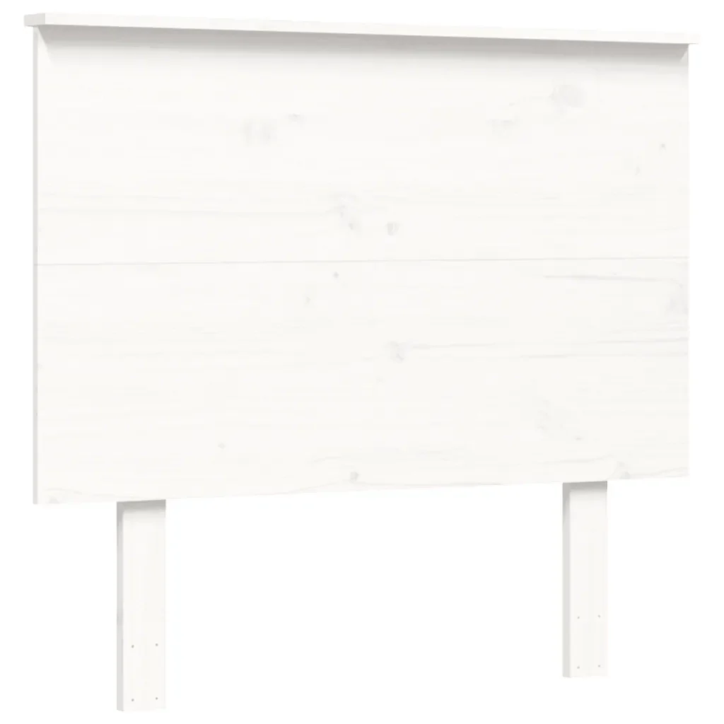 Letto singolo | Letto per adulti | Giroletto senza Materasso Bianco 90x200 cm Legno Massello Pino - Image 8
