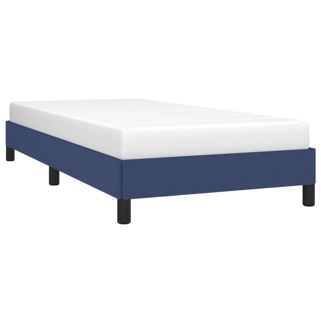 Letto singolo | Letto per adulti | Giroletto senza Materasso Blu 100x200 cm in Tessuto - Image 4