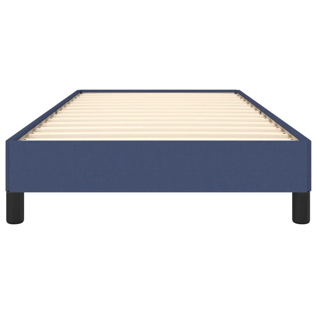 Letto singolo | Letto per adulti | Giroletto senza Materasso Blu 100x200 cm in Tessuto - Image 5