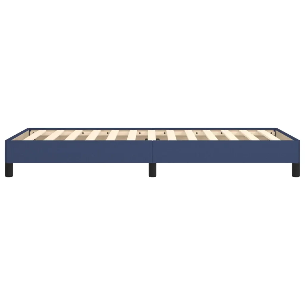 Letto singolo | Letto per adulti | Giroletto senza Materasso Blu 100x200 cm in Tessuto - Image 6