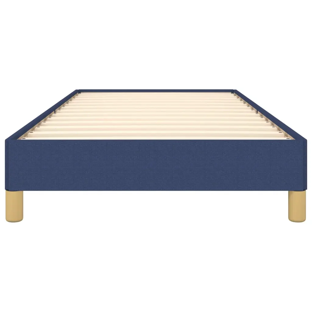 Letto singolo | Letto per adulti | Giroletto senza Materasso Blu 100x200 cm in Tessuto - Image 5