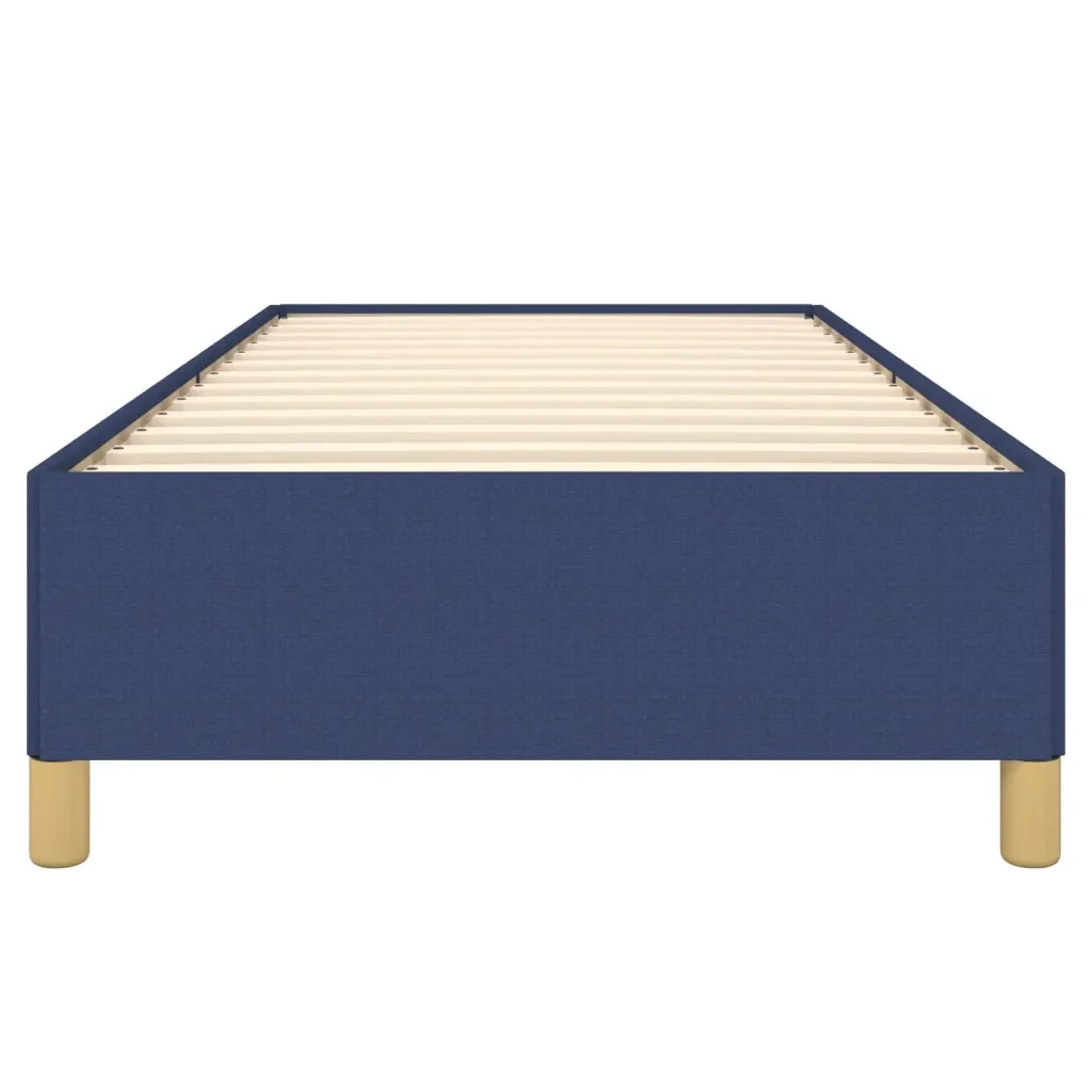 Letto singolo | Letto per adulti | Giroletto senza Materasso Blu 100x200 cm in Tessuto - Image 5