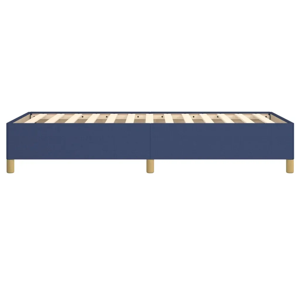 Letto singolo | Letto per adulti | Giroletto senza Materasso Blu 100x200 cm in Tessuto - Image 6