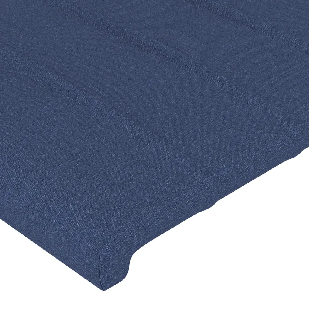 Letto singolo | Letto per adulti | Giroletto senza Materasso Blu 100x200 cm in Tessuto - Image 10