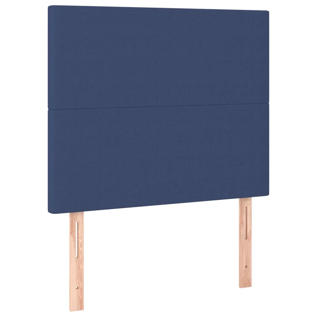 Letto singolo | Letto per adulti | Giroletto senza Materasso Blu 100x200 cm in Tessuto - Image 9