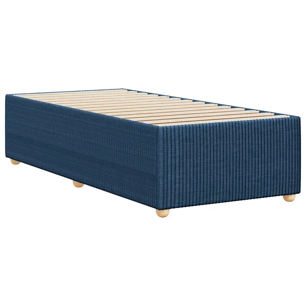 Letto singolo | Letto per adulti | Giroletto senza Materasso Blu 80x200 cm in Tessuto - Image 6