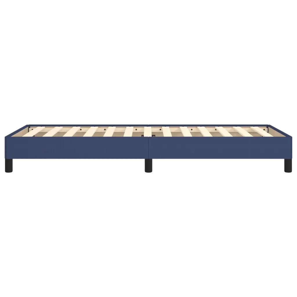 Letto singolo | Letto per adulti | Giroletto senza Materasso Blu 80x200 cm in Tessuto - Image 6
