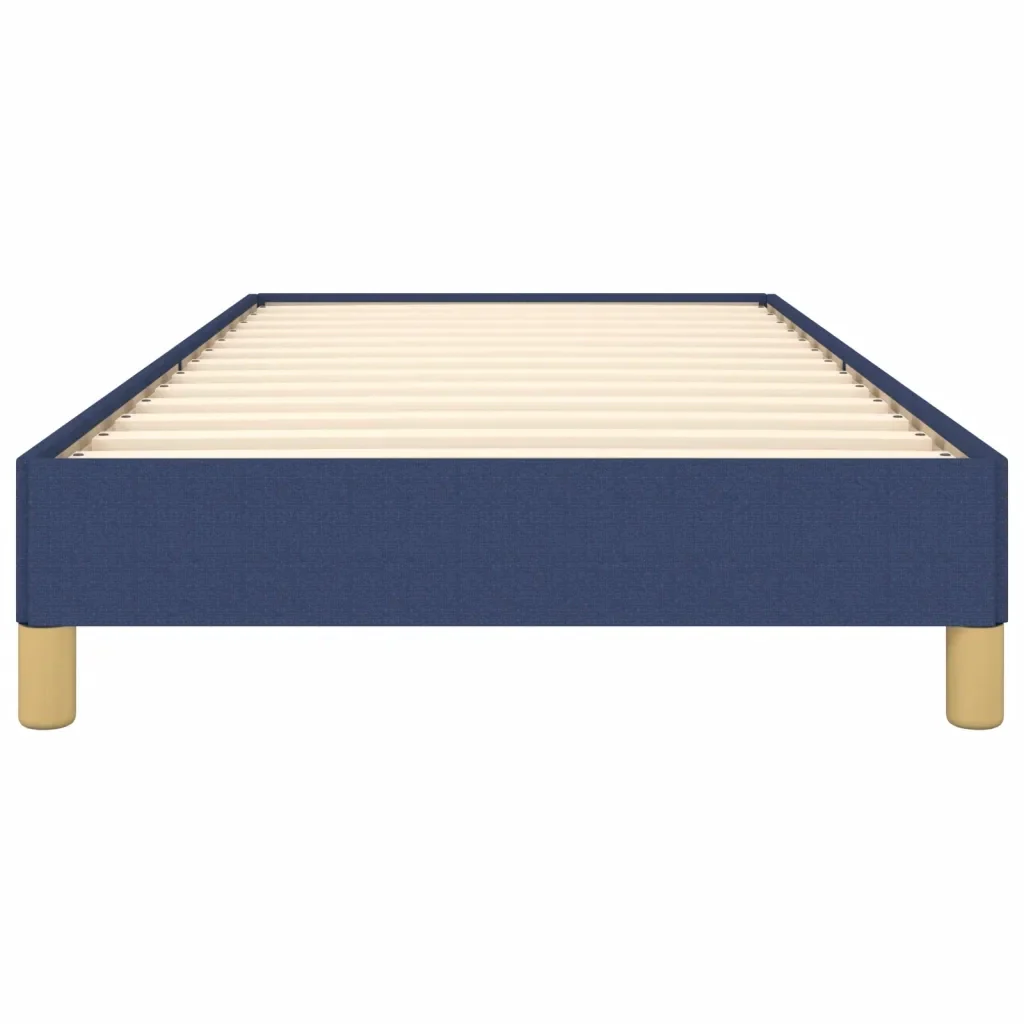 Letto singolo | Letto per adulti | Giroletto senza Materasso Blu 80x200 cm in Tessuto - Image 5