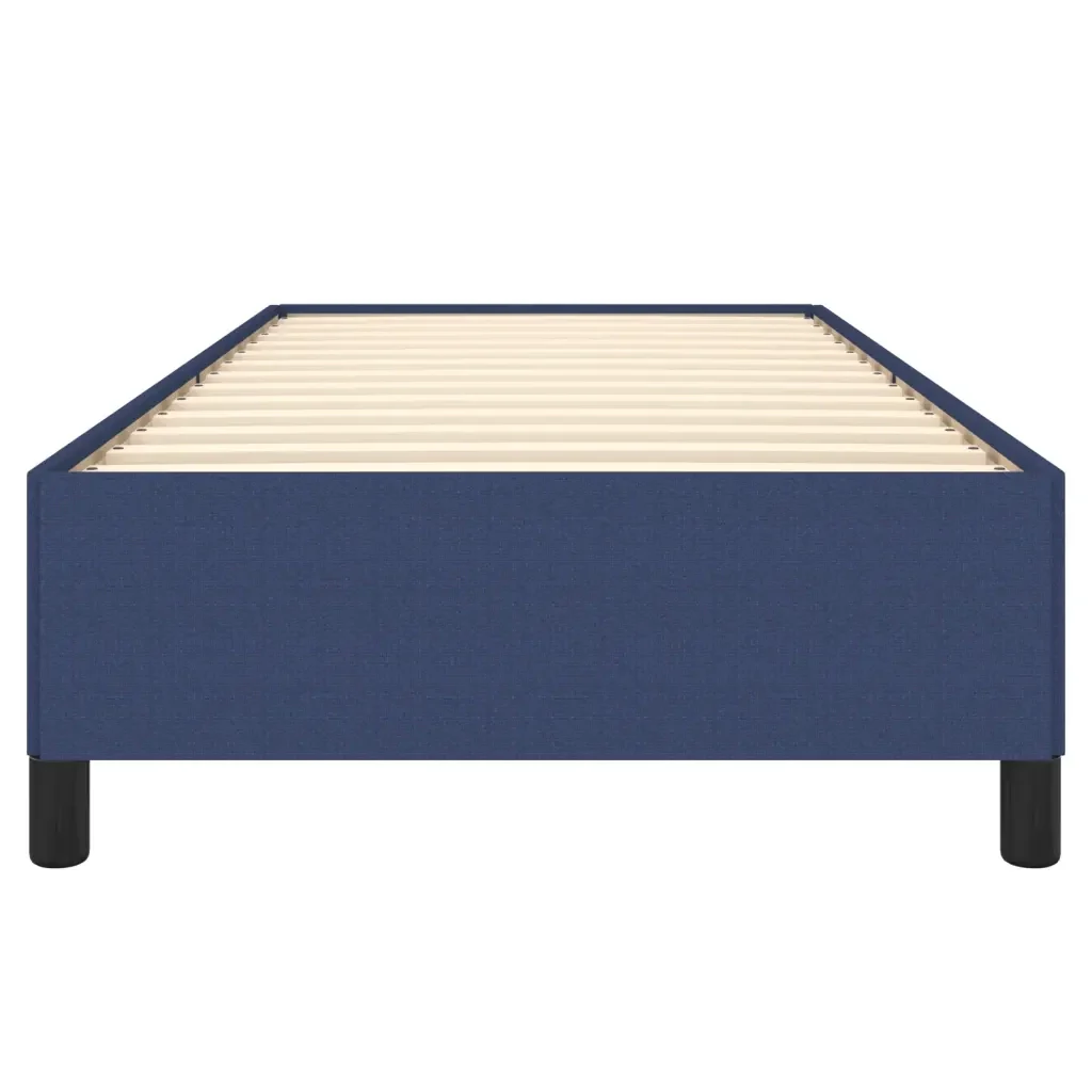 Letto singolo | Letto per adulti | Giroletto senza Materasso Blu 80x200 cm in Tessuto - Image 5